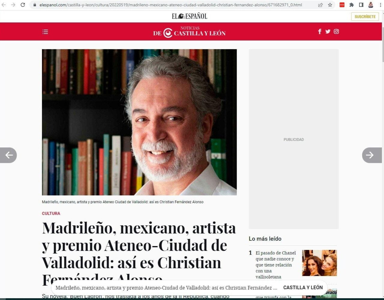 Entrevista en el diario «El Español»